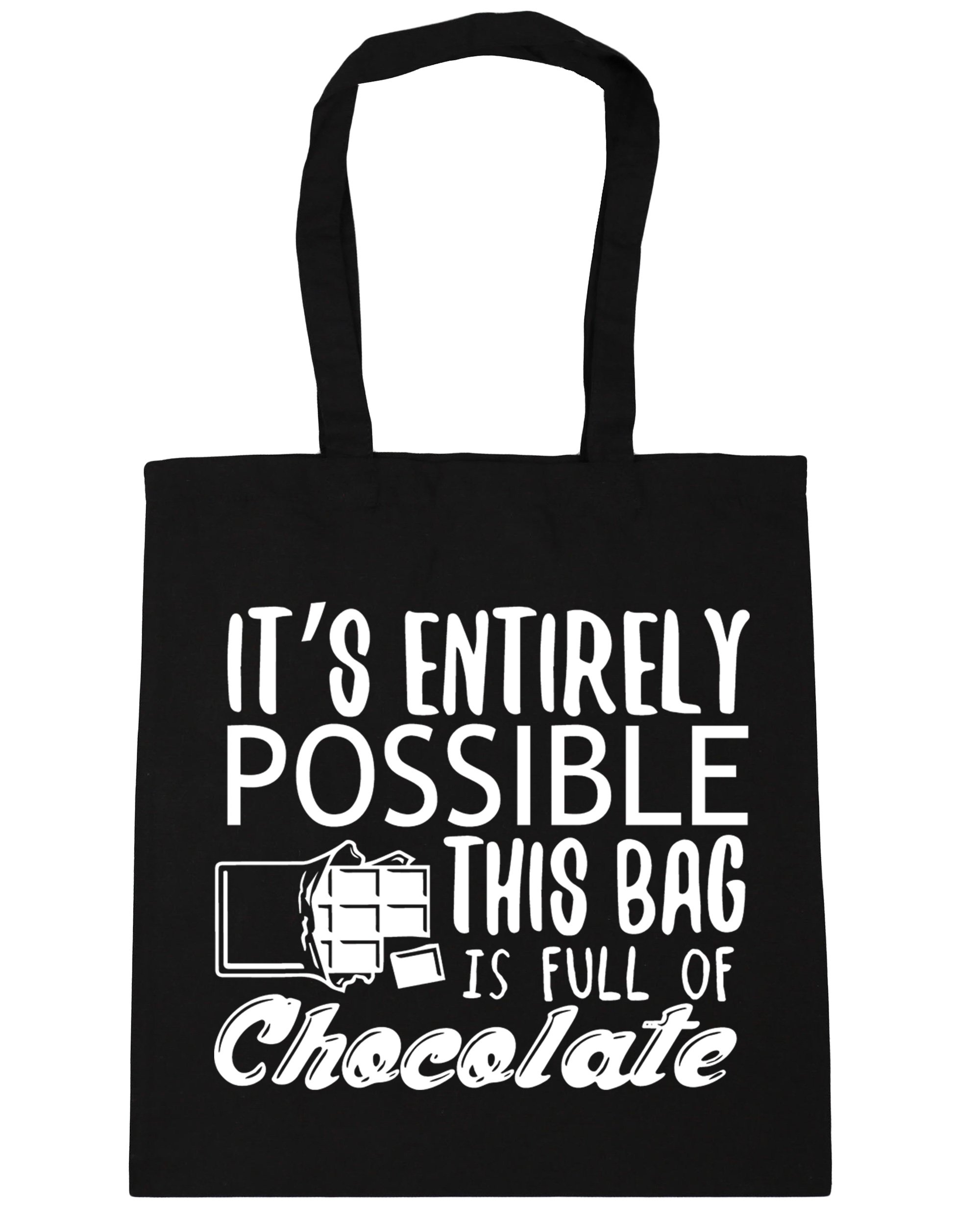 HippowarehouseIt's entirely possible this bag is full of chocolate Tote Shopping Gym Beach Bag 42cm x38cm, 10 litres
