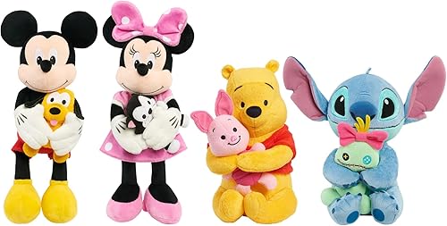 Miniatura 4 de Disney Classics Lil Friends Mickey Mouse y Pluto - Animal de peluche grande de 11.5 pulgadas, juguetes para niños a partir de 2 años Just Play