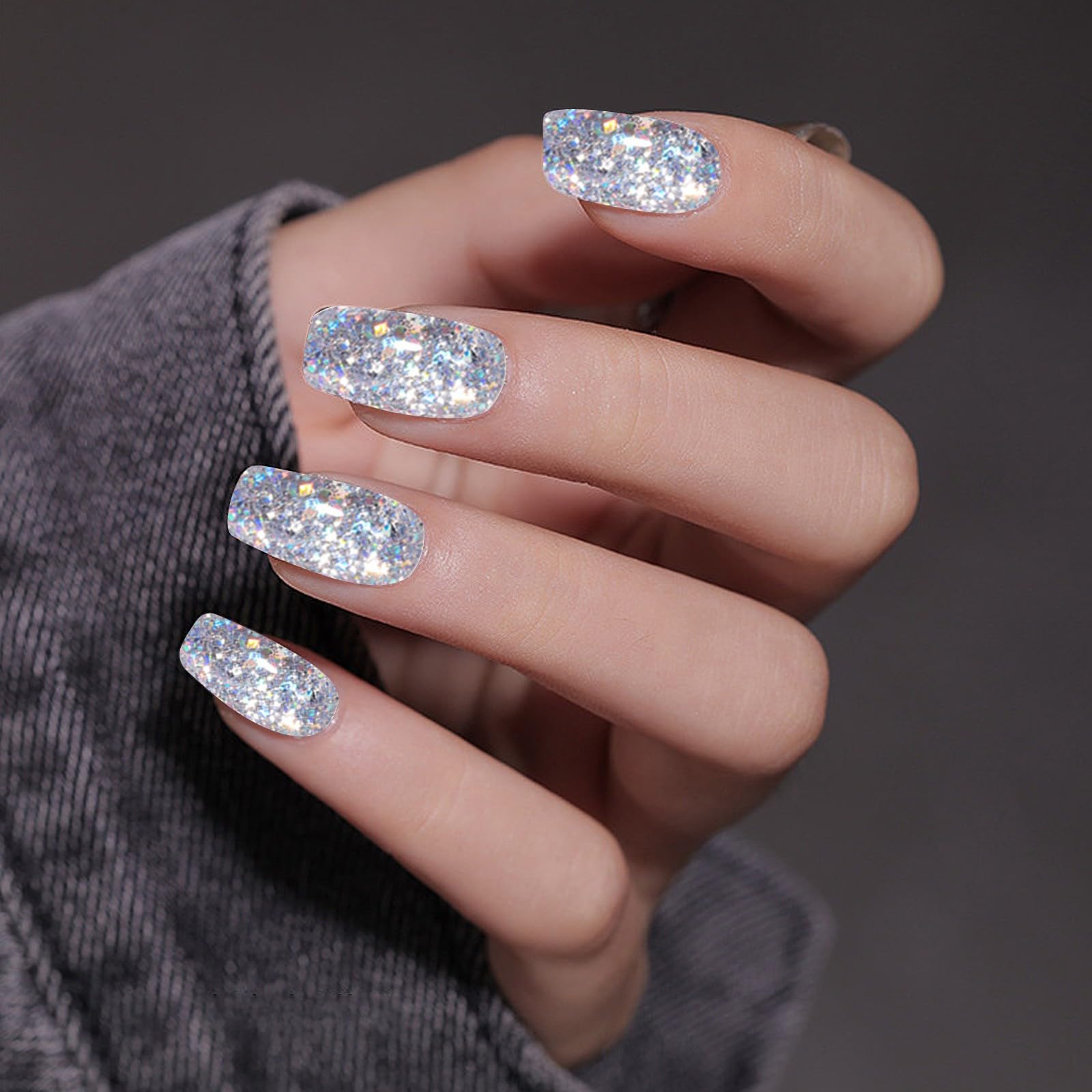 Amazon.com : Fujiuia 6 Color Flash Diamond Nail Polish Glitter Gel 