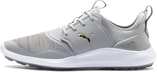 Puma Golf Mens Ignite NXT Lace Golf Shoes - Red/White/Gold - UK 7