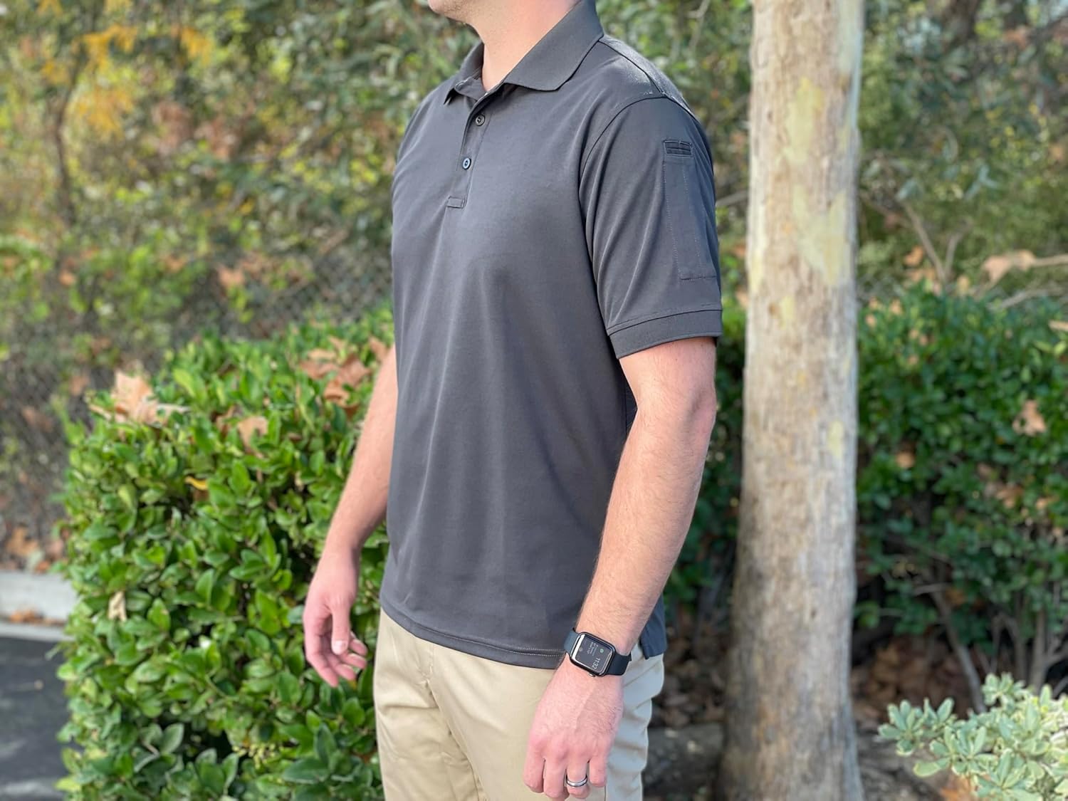 LA Police Gear LAPG Men's Lightweight Short Sleeve Core Polo, Stretchy and Breathable, Anti-Wrinkle Polo Shirt for Men - Image 6