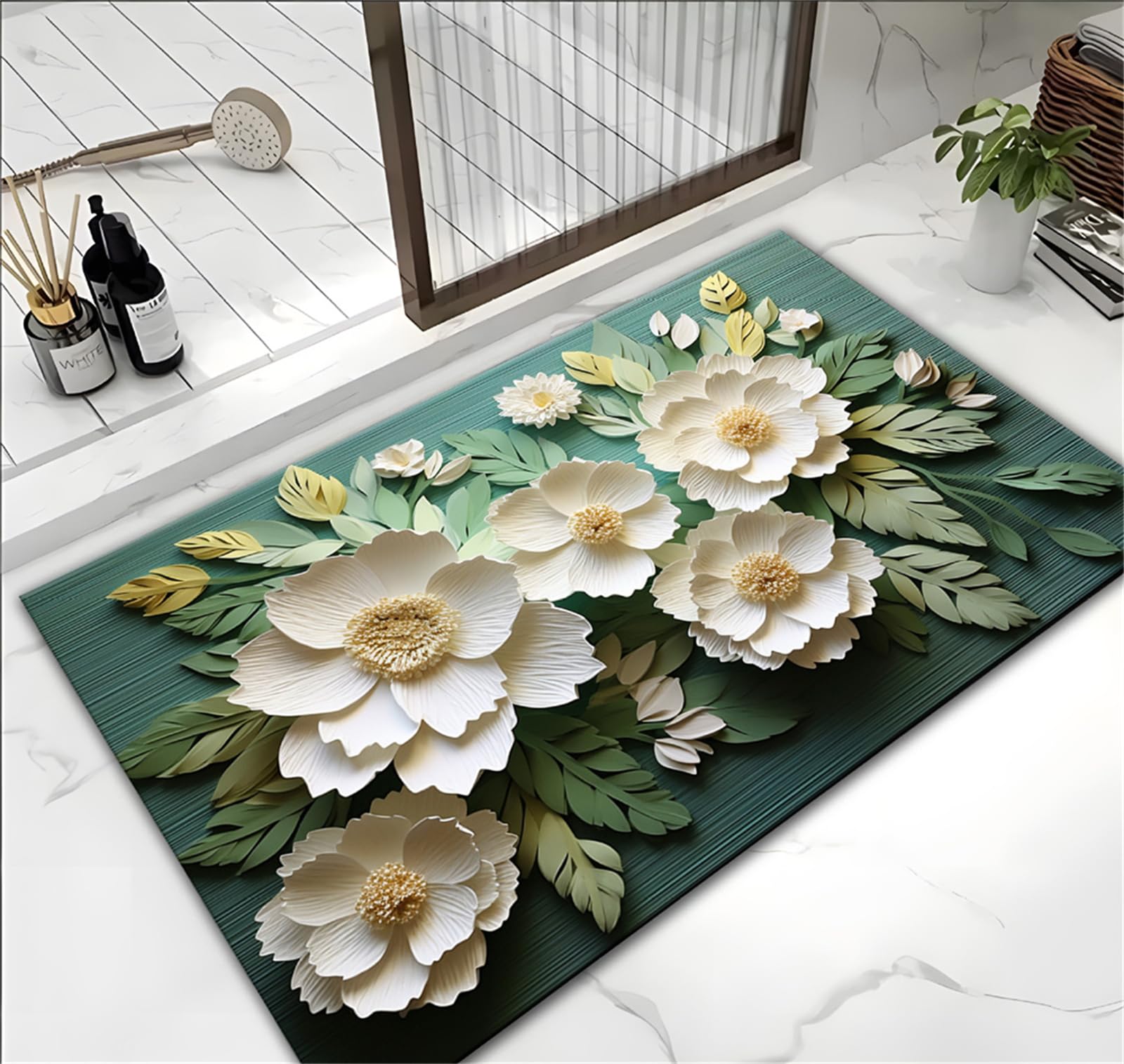 Tapis de bain diatomite pour stopper l'humidité et les glissades
