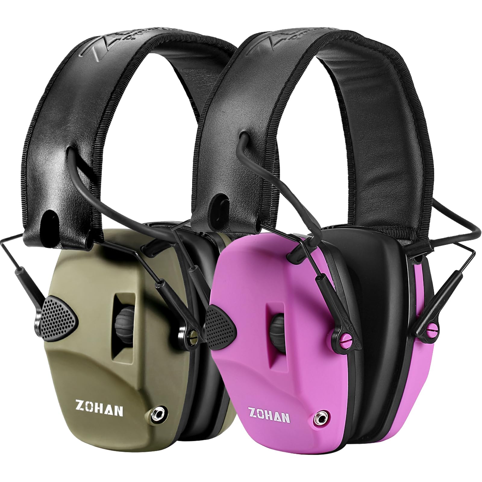 ZOHAN EM054 Electronic Shooting Ear Protection with Sound Amplification, Slim Active Noise Reduction Earmuffs for Gun Range