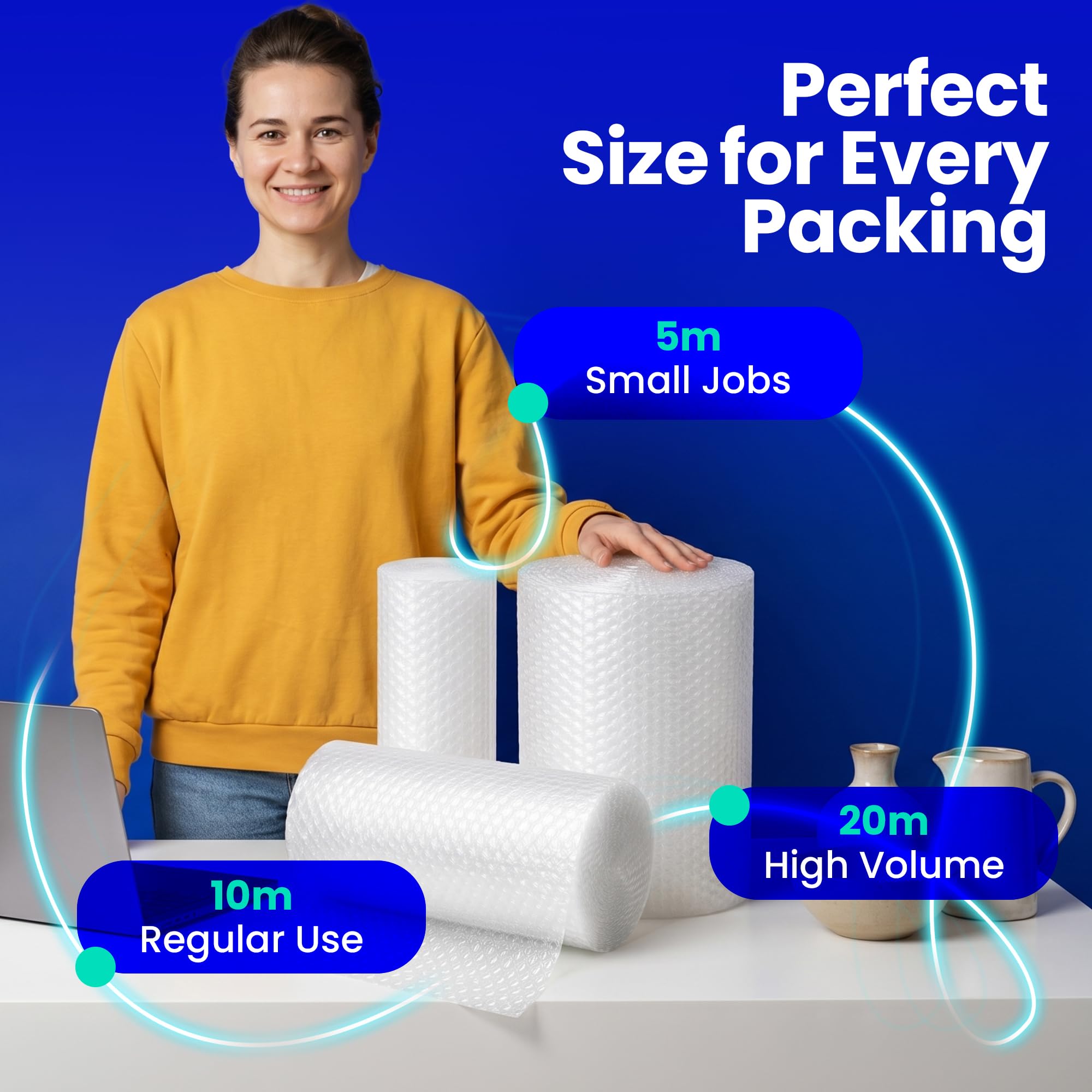 Amazon.co.jp: SmithPackaging (スミスパッケージング) 大型気泡緩衝材