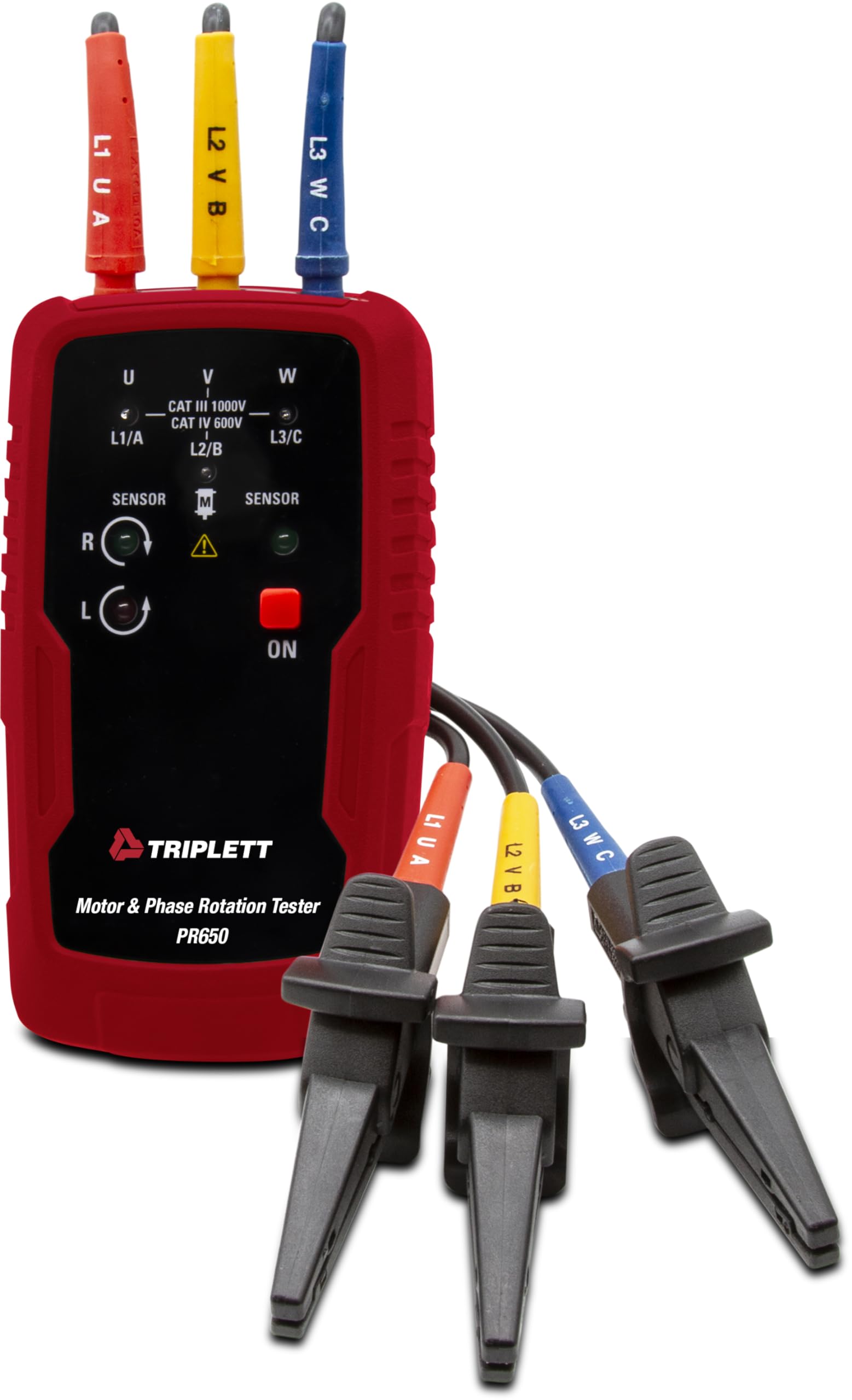 Testeur de moteur triphasé Triplett PR650 et appareil de mesure d'ordre de phase