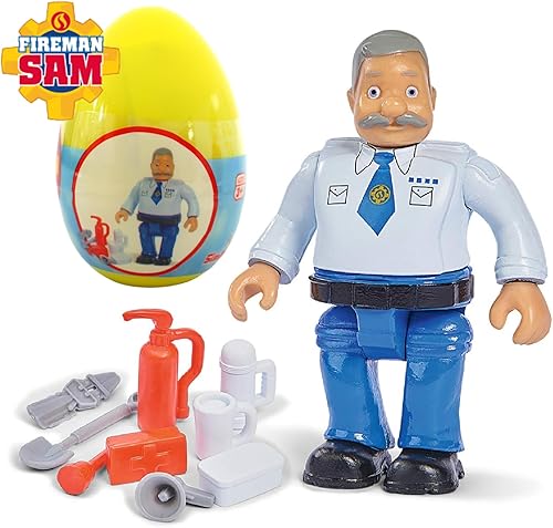 Miniatura 8 de Figura de juego articulada Sam Fireman Sam - Personajes de cápsula - Los 6 personajes - Capitán de fuego Steele, Dylis Price, Arnold McKinley, Moose