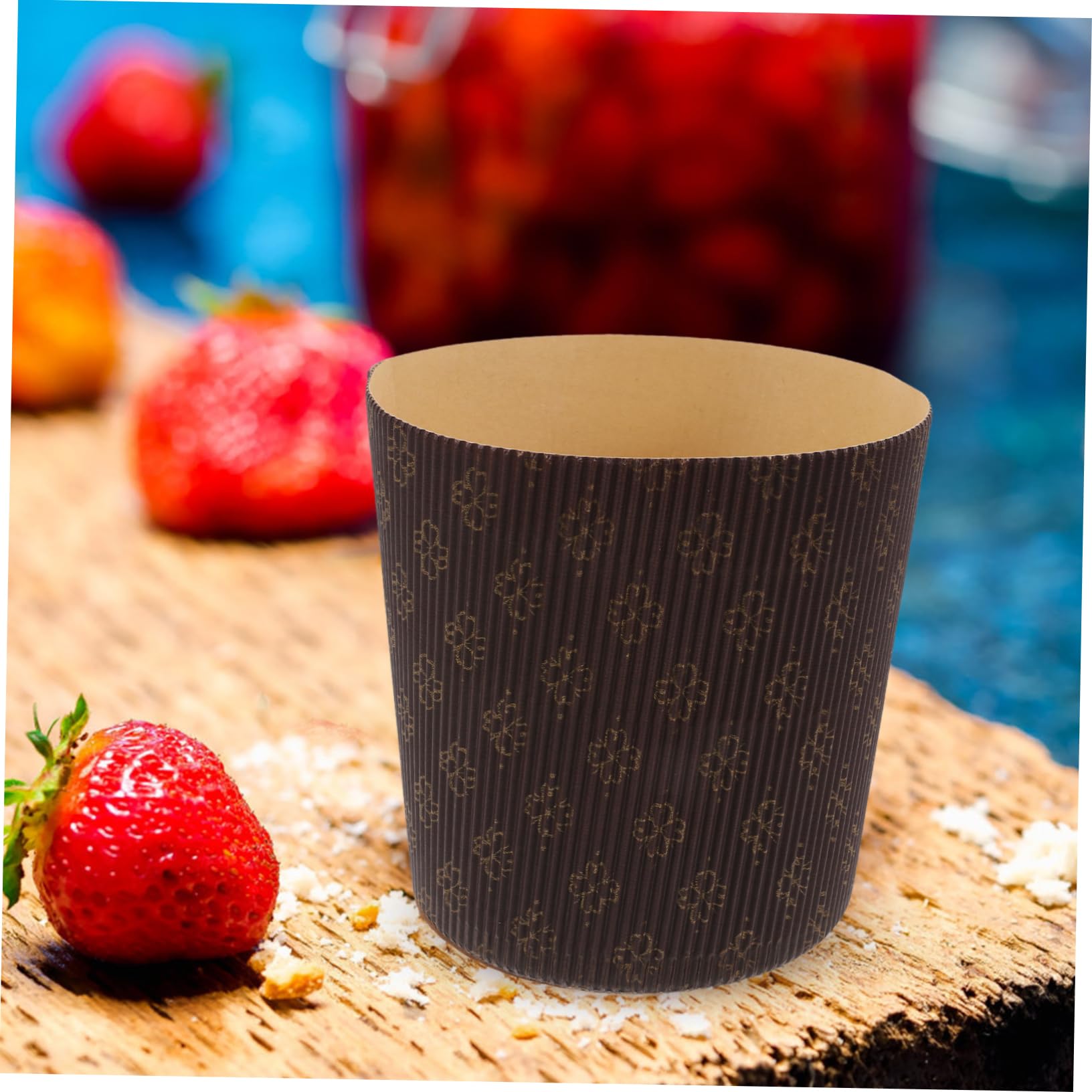 Caissettes Panettone en Papier Marron 25 Pcs pour Pâtisserie