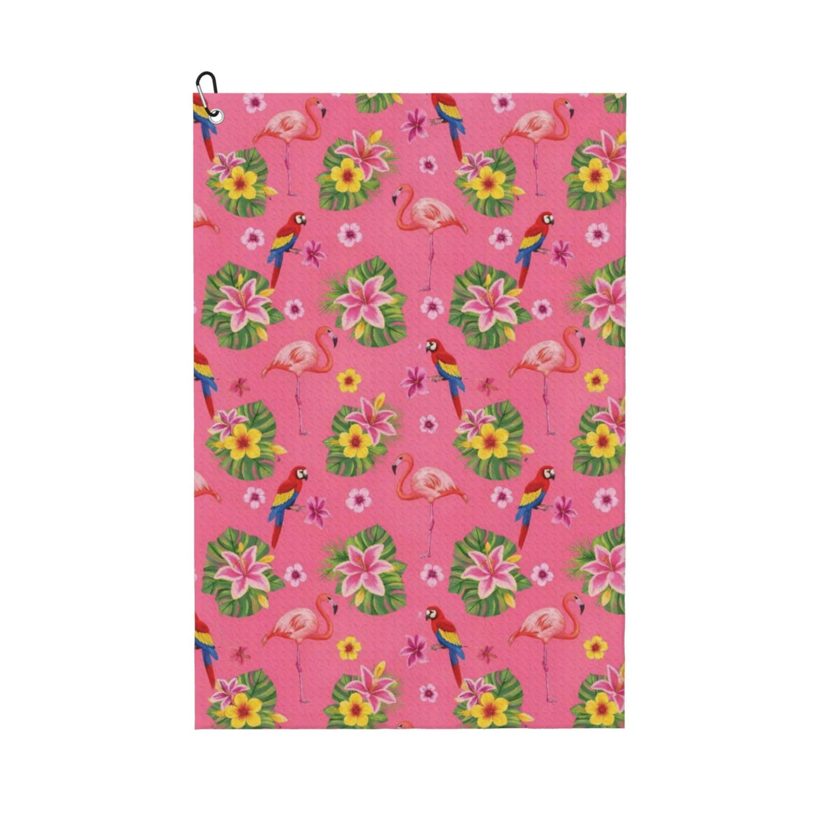 BSDFGSDD Flamingos Flower Parrot Palm Golf Towel 24 x 16 inches
