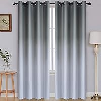Vista 154 de SimpleHome Ombre Room Darkening Curtains 96 inches Length for Bedroom,Grommet Gradient Light Blocking Beige Gradient Window Curtains for Living