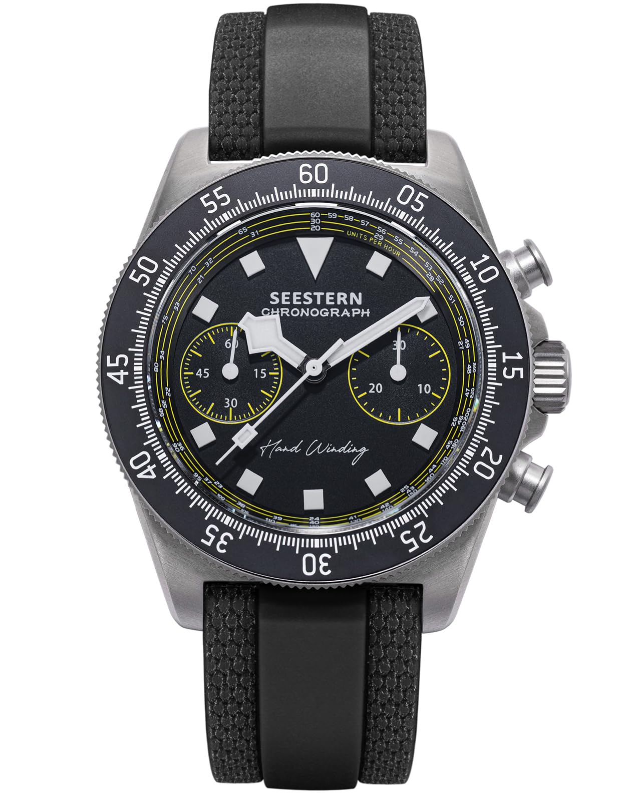 Sugess S443.Y Chronograph Limited Fashion Mechanische Sportliche Herrenuhr Möwe ST1901 Uhrwerk Gold Schwanenhals Regulator 1963