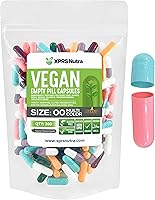 Vista 26 de XPRS Nutra Size 00 Empty Capsules - 500 Count Empty Vegan Capsules - Vegetarian Empty Pills - DIY Vegetable Capsule Filling- Veggie Pill Caps (Peach)