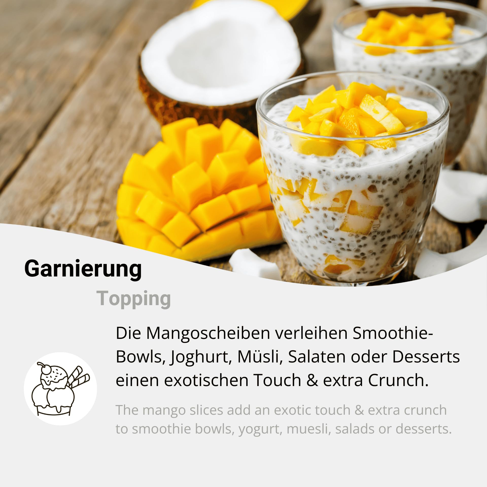 Bio Mango gefriergetrocknet 1kg – Knusprige Mangoscheiben, zuckerfrei & vegan – Perfekt als gesunder Snack