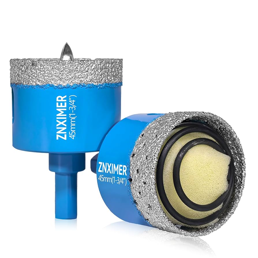 burrymolersです。 ZNXIMER Diamond Hole Saw Drill Bits - 2pcs 1-3/4