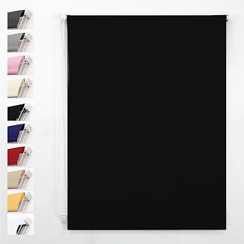 Funky Gadgets Roller Blinds Custom Made to Measure Thermal Blackout Roller Blinds   UV Protection Child Safe Easy Fit Window Blinds for Home & Office.165cm Drop