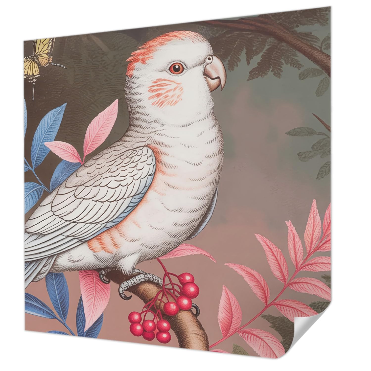 Revêtement mural autocollant panoramique nature tropicale 250x250 pour salon