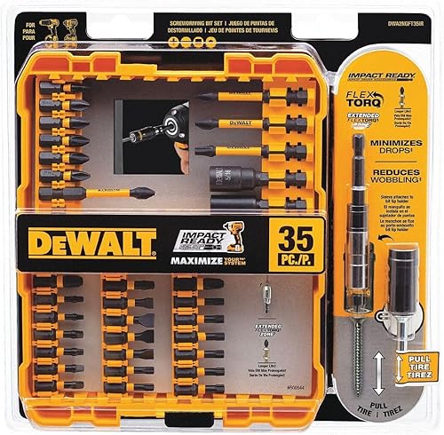 Miniatura 10 de DEWALT Juego de puntas de destornillador de impacto, 35 piezas (DWA2NGFT35IR)
