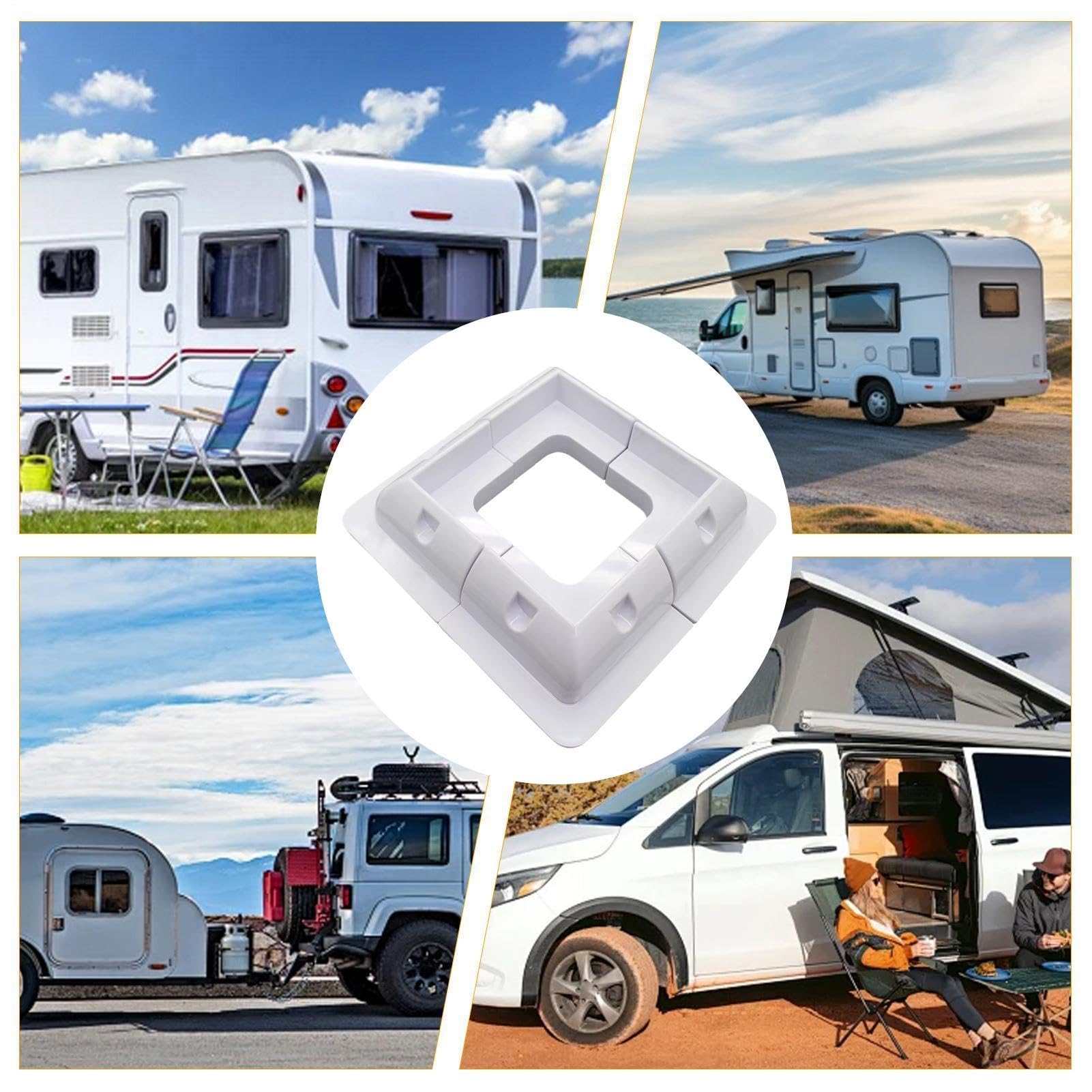 Supporto per Pannelli per Camper e Roulotte | Kit Fissaggio Pannelli per Camper per Installatori, Proprietari, Campeggiatori, Viaggi, Cabine, Fattorie, Barche,
