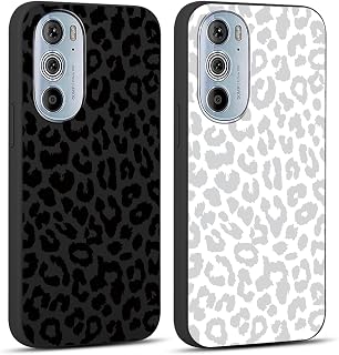 2 Pack Cute Cheetah Print Phone Case for Motorola Edge+ 5G UW (2022) 6.7"