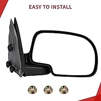 Vista 5 de YITAMOTOR Espejo de pasajero derecho para remolque Compatible con Chevy GMC 99-06 Silverado Sierra (Solo modelo clásico 07), 00-06 Chevy Tahoe