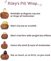 Vista 4 de Bolsillo Pastillero de Riley para Perros - Pasta de Píldoras Sabrosa con Sabor a Queso y Tocino para Perros - Envuelve Píldoras, Cápsulas, Tabletas