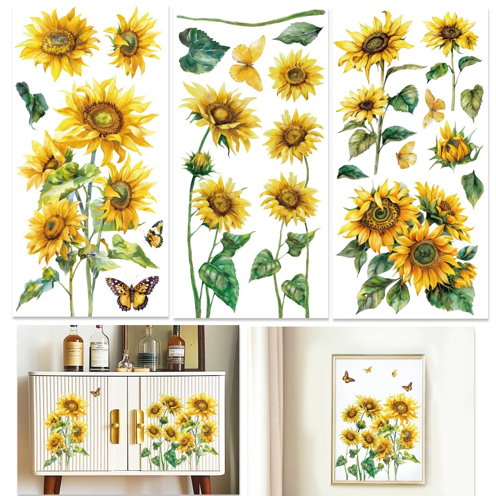 Calcomanías de transferencia para muebles florales que renuevan tus cómodas y armarios viejos