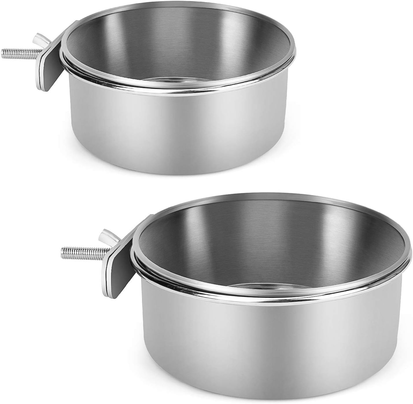 CestMall Bird Food Bowl, Bird Feeder Bowl Stainless Steel Bird Hanging