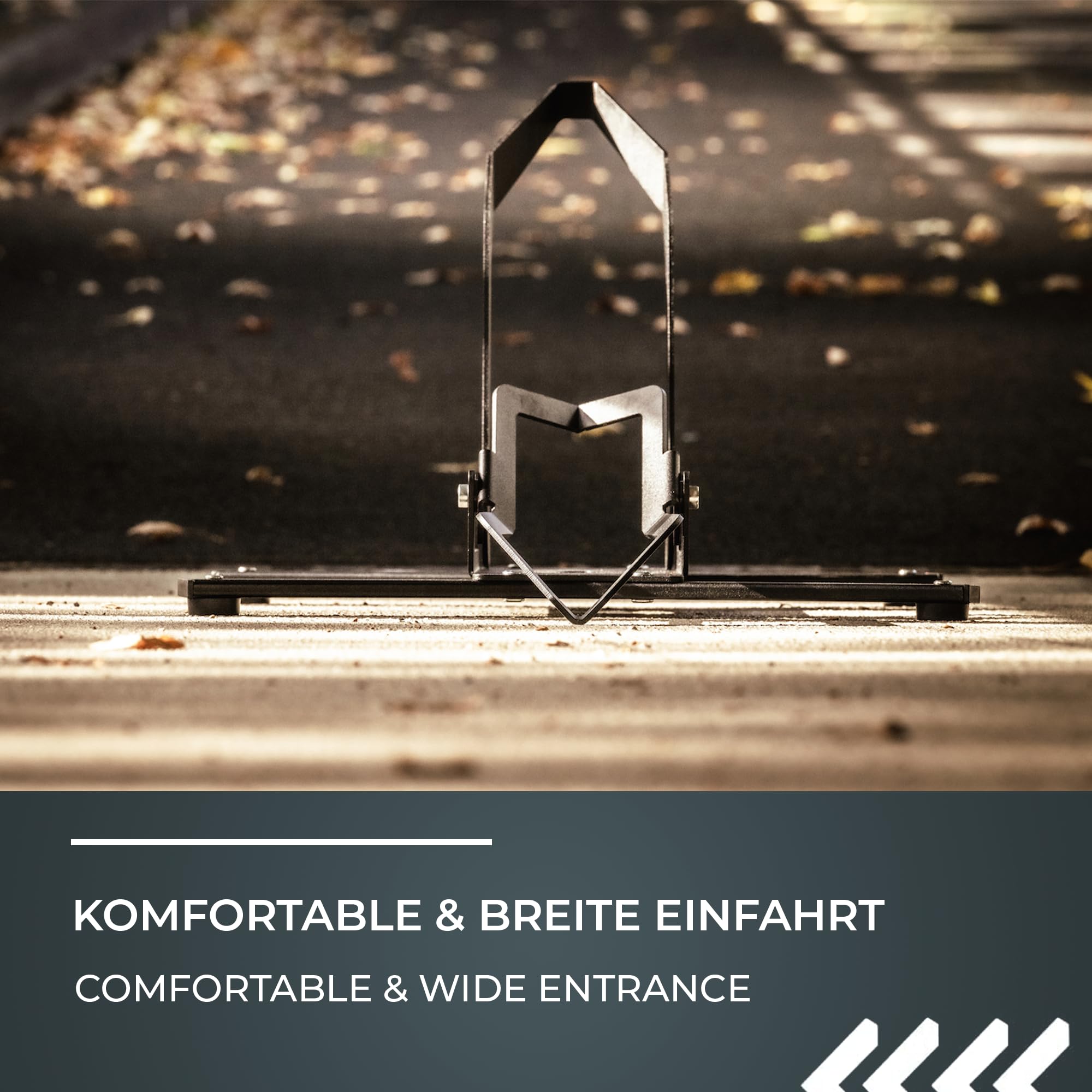 Fahrradständer Boden für E-Bike & MTB – Massiver Fahrradständer freistehend, 40 kg Traglast, 26–29 Zoll, bis 3,0 Zoll Reifenbreite – stabiler Fahrradhalter für Garage