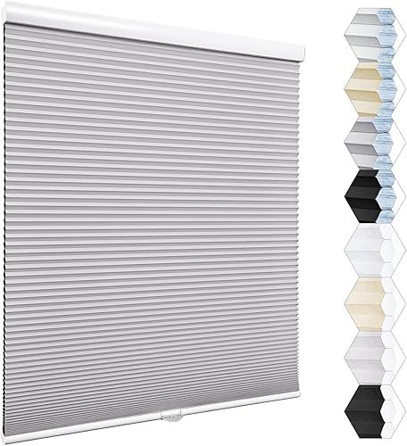 Persianas celulares opacas sin cordón, persianas celulares para puerta de ventanas, persianas personalizadas de panal para el hogar, cocina,