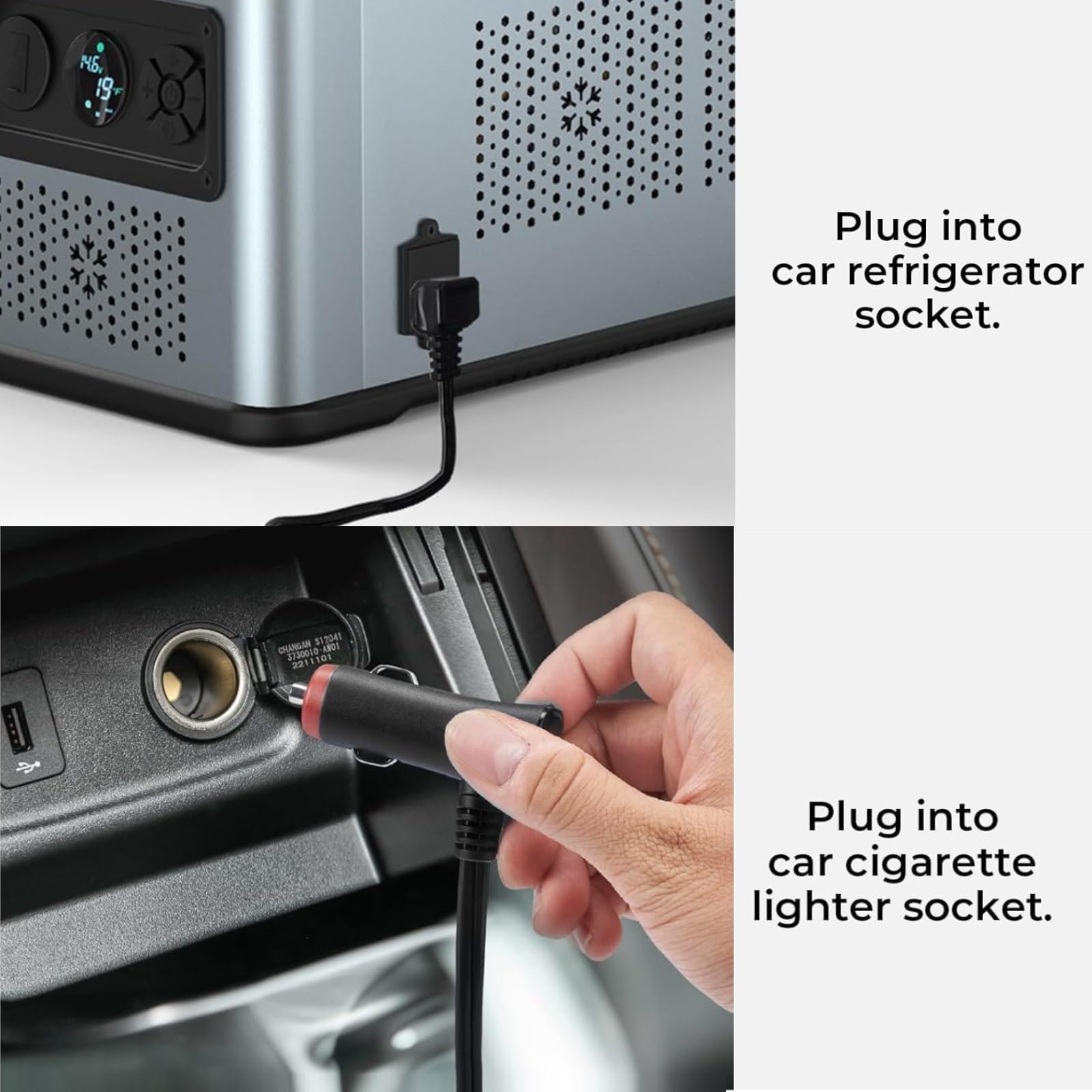 Amazon.co.jp: 12V/24V 車用冷蔵庫DC電源コード、Alpicool、Bodega