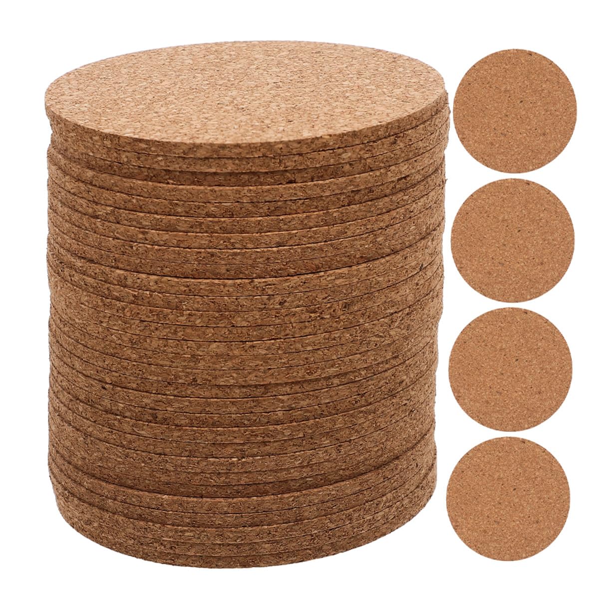 Sous-verres liège ronds protège-table contre chaleur tapis tasse café maison