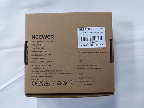 Miniatura 9 de Neewer Paquete de baterías Q4 21.6V2800mAh batería recargable de litio de repuesto solo Q4 Studio Flash luz estroboscópica, NB-Q4