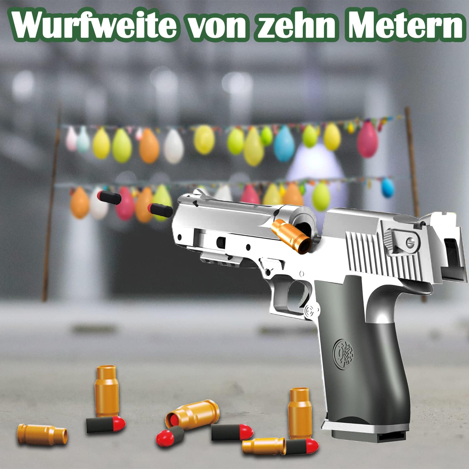 Bybykoi Pistola de juguete M1911 para niños, pistola de espuma 1:1, pistola de juguete blanda, modelo de pistola para niños, regalo para niños