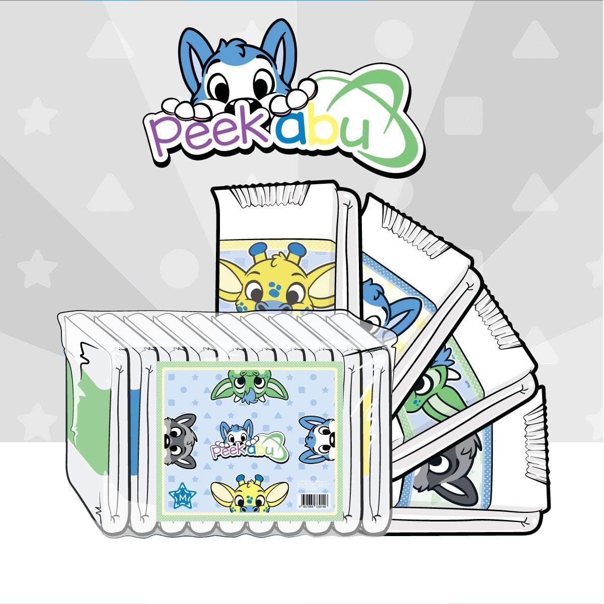 ABU PeekABU Diapers - Pack of 10 (Medium)