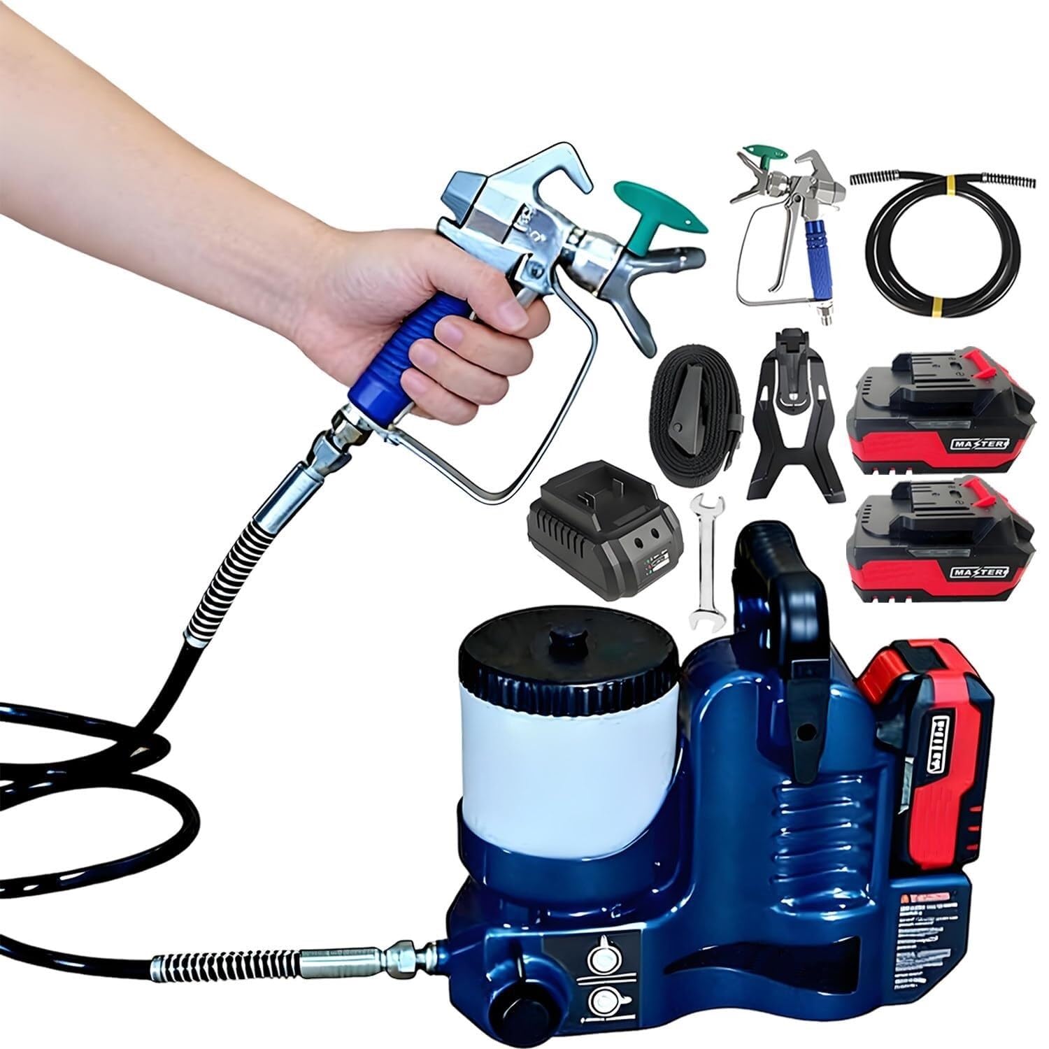 Vzxatyop One Color 750W Electric Paint Sprayer, 12.5Mpa Portable Airless For Home