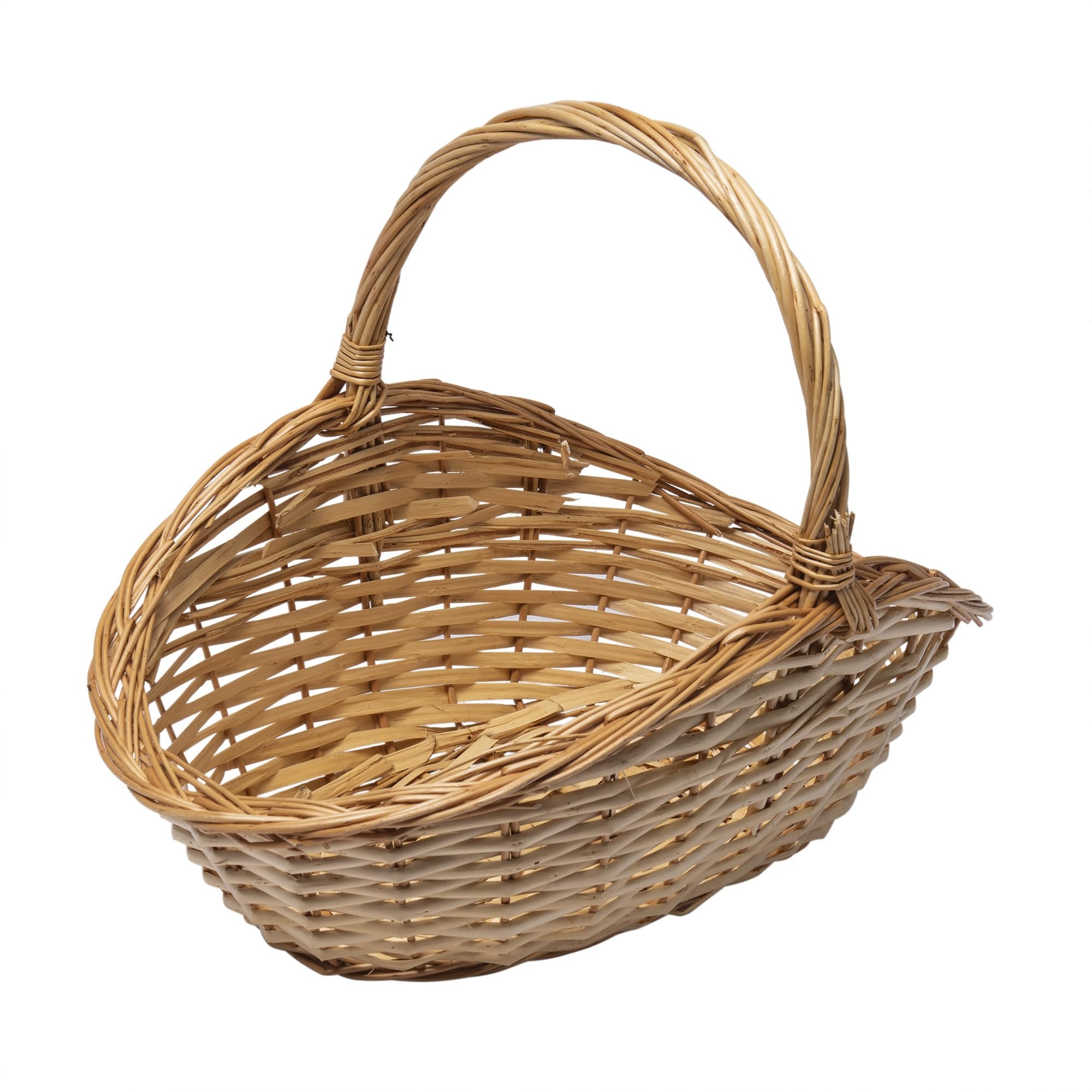 WERKA PRO Wicker Log Basket 50 x 30 x H 8/20 cm