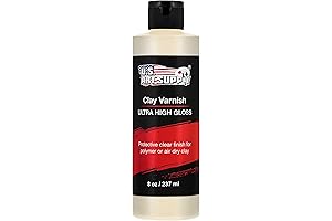 U.S. Art Supply Professional High Gloss Pouring Paint Art Topcoat and Air Dry Clay Sealant