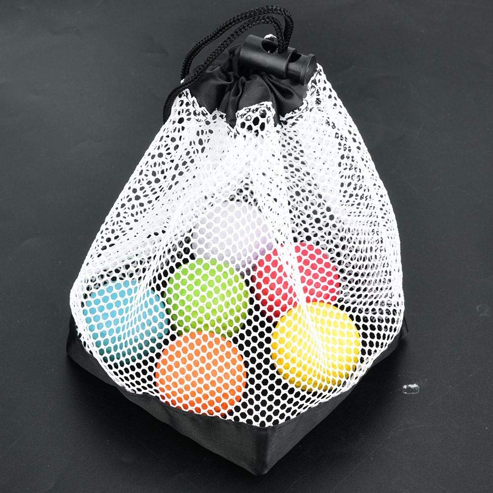 VGEBY Bolsa para Pelotas de Golf, Bolsa para Bolas de Golf, Bolsa de Red, Malla de Nylon, Bolsa de Material con cordón de cordón Deslizante, Cierre de Bloqueo Deportes De Ocio Golf