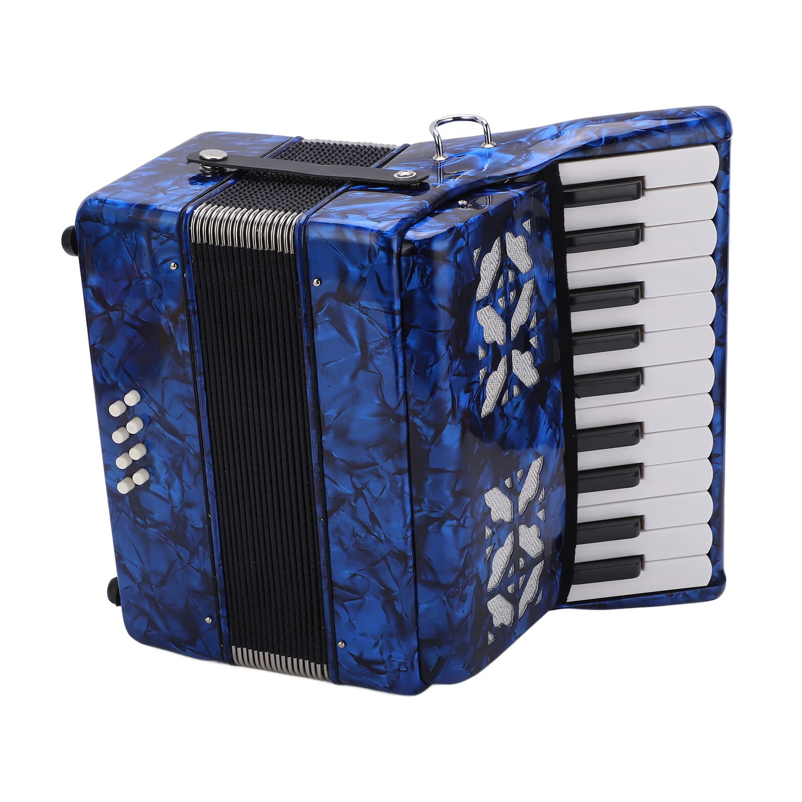 Strumento a Fisarmonica per Bambini con 22 Tasti e 8 Bassi Eccellente qualità del Suono per Principianti e Performance Domestiche ABS e Acero (Blu scuro)