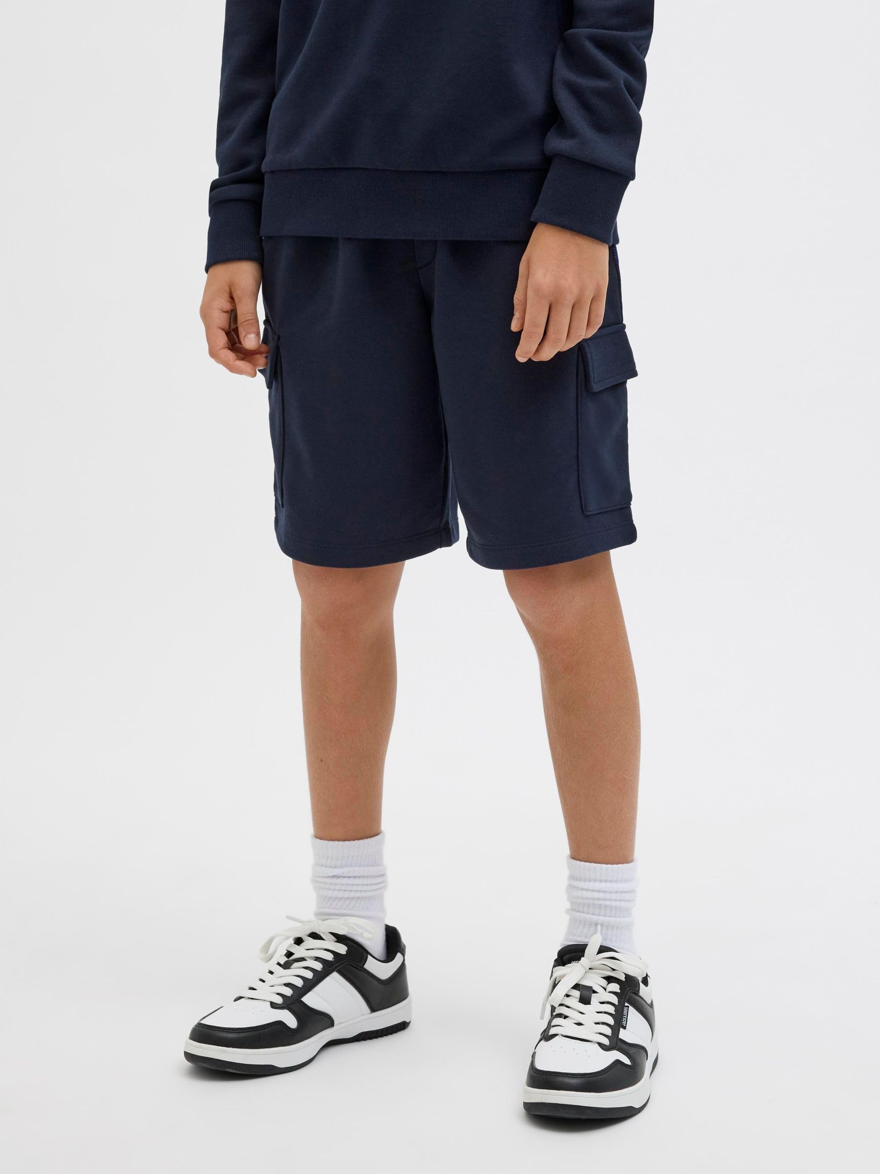 JACK & JONES Jpstbradley Sweat Cargo Szorty Gms Jnr - Shorty Chłopcy