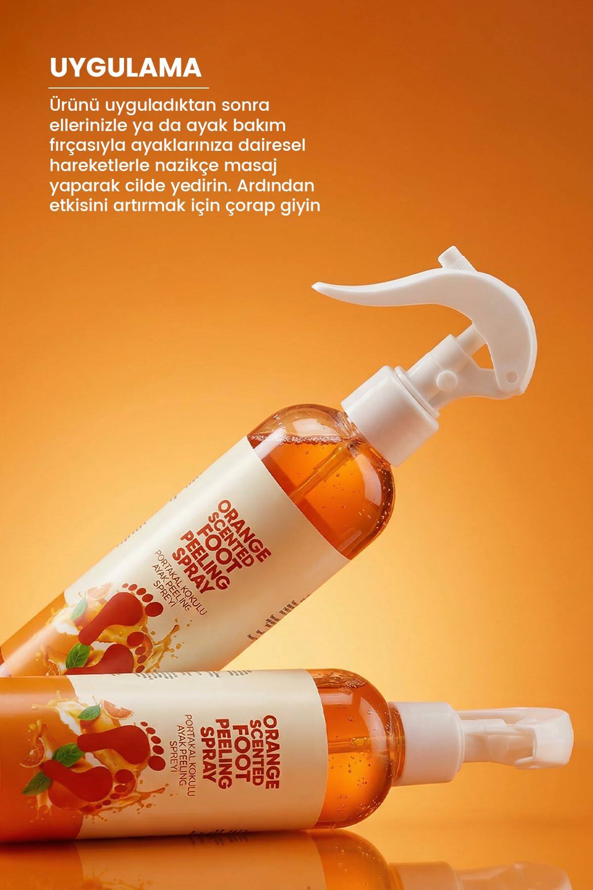 Topuk Çatlak Bakım Spreyi 250ml - Peeling, Koku Giderici, Nemlendirici, Ayak Bakım