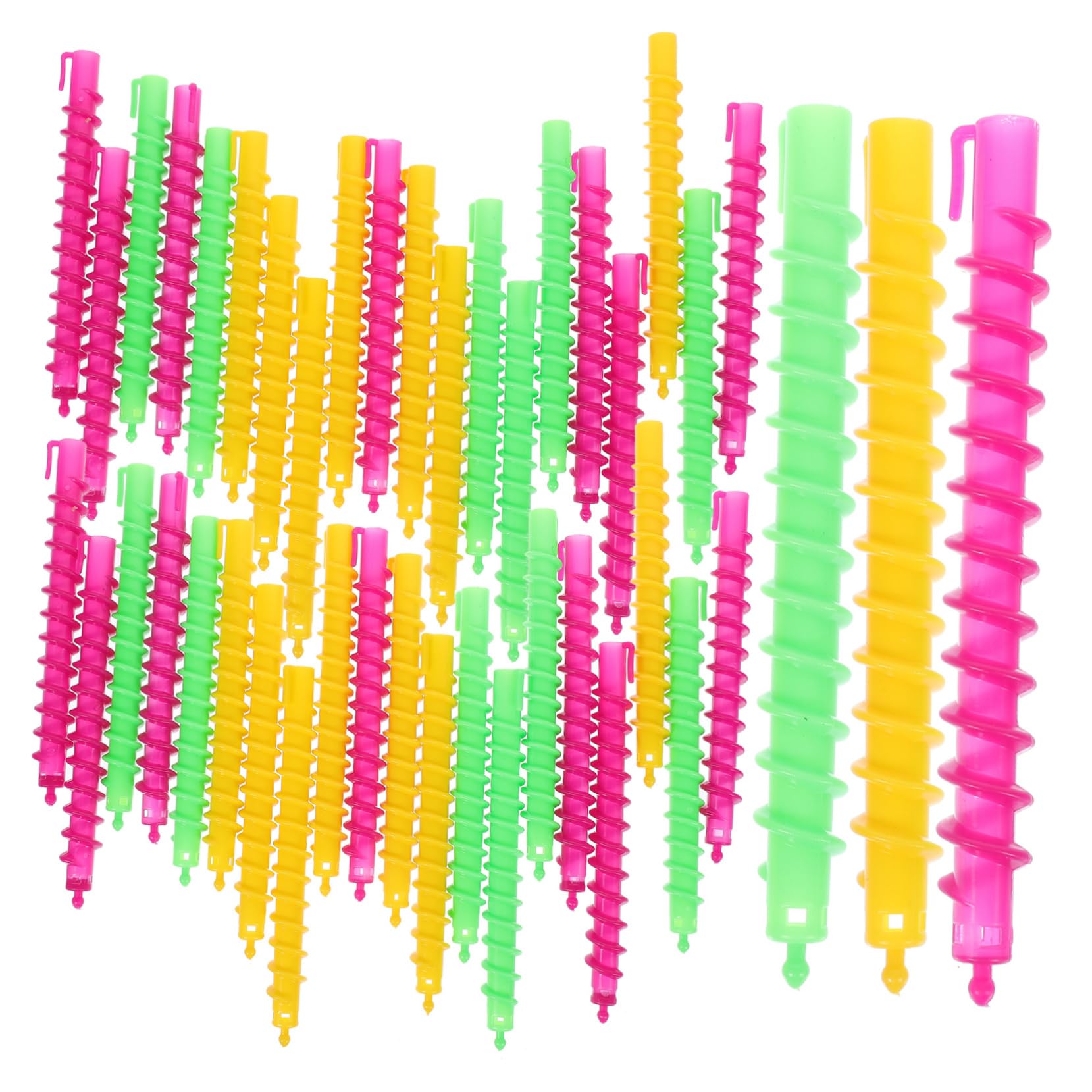 Healeved Varillas para Rizos de Cabello 100 Piezas Abs para Permanente, Ideales para Uso en Casa y Salón, Suaves y Seguras para Mujeres Color Aleatorio