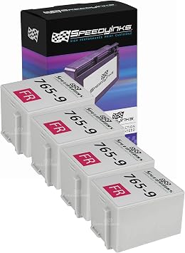 SPEEDYINKS Compatible Ink Replacement for Pitney Bowes DM300C Red, 4-Pack