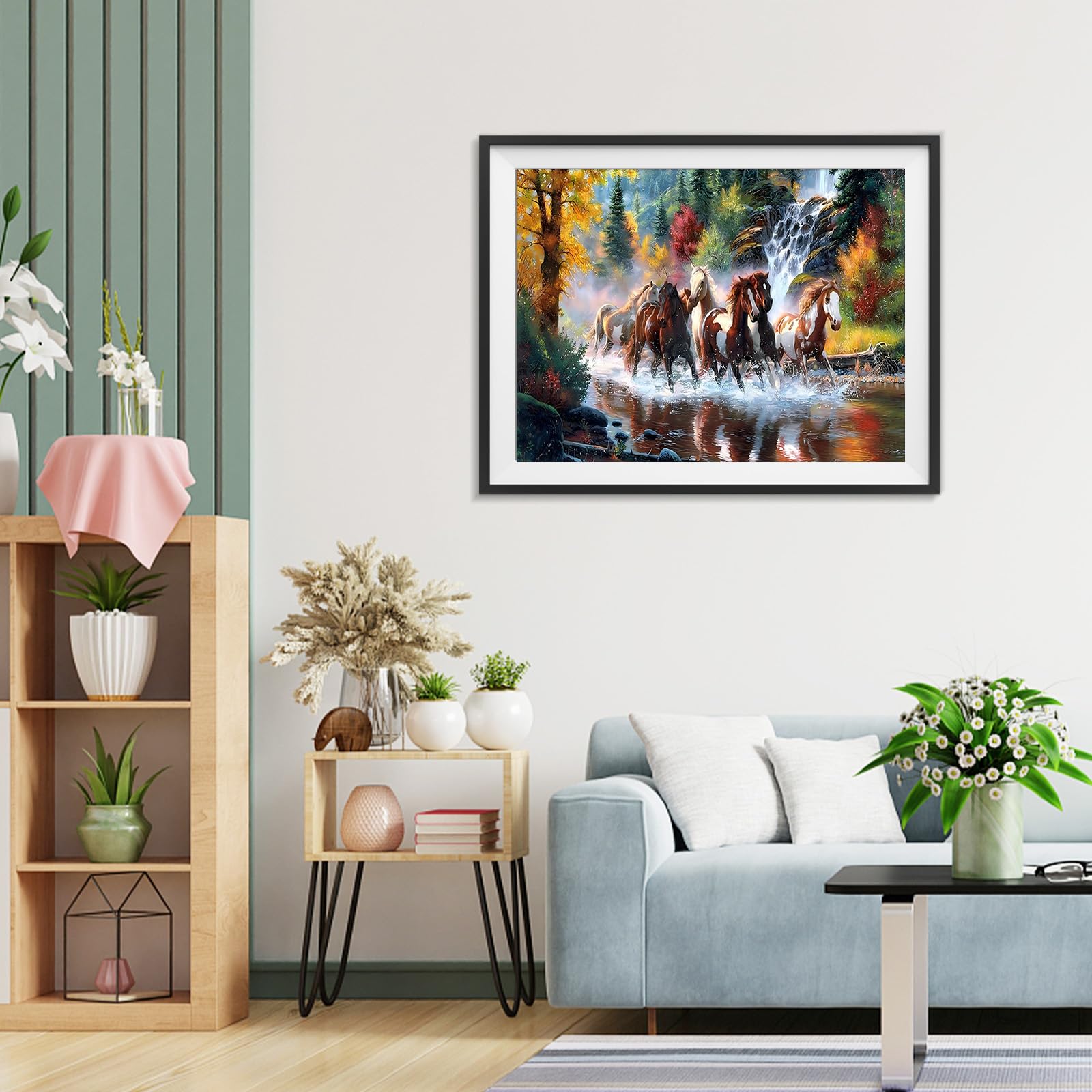 Diamond Painting Vase 30x40cm - 5D DIY Diamant Malerei Set Full Drill Für Wanddekor