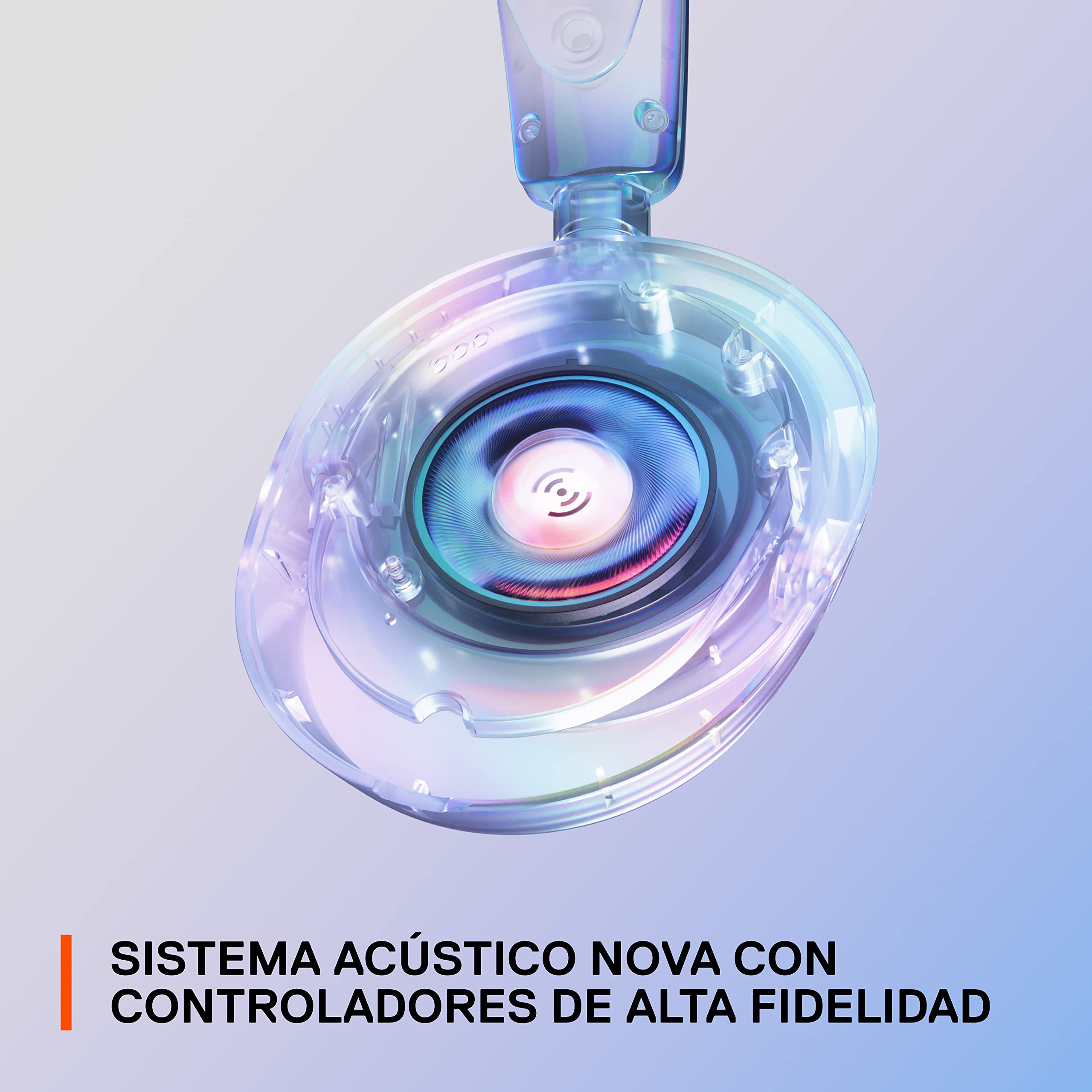 SteelSeries Arctis Nova 1 - Cascos Gaming Con Cable Multisistema - Controladores Hi-Fi - Audio espacial 360° - Almohadillas de espuma con memoria - Ultraligeros - PC, PS5, PS4, Xbox - Blanco