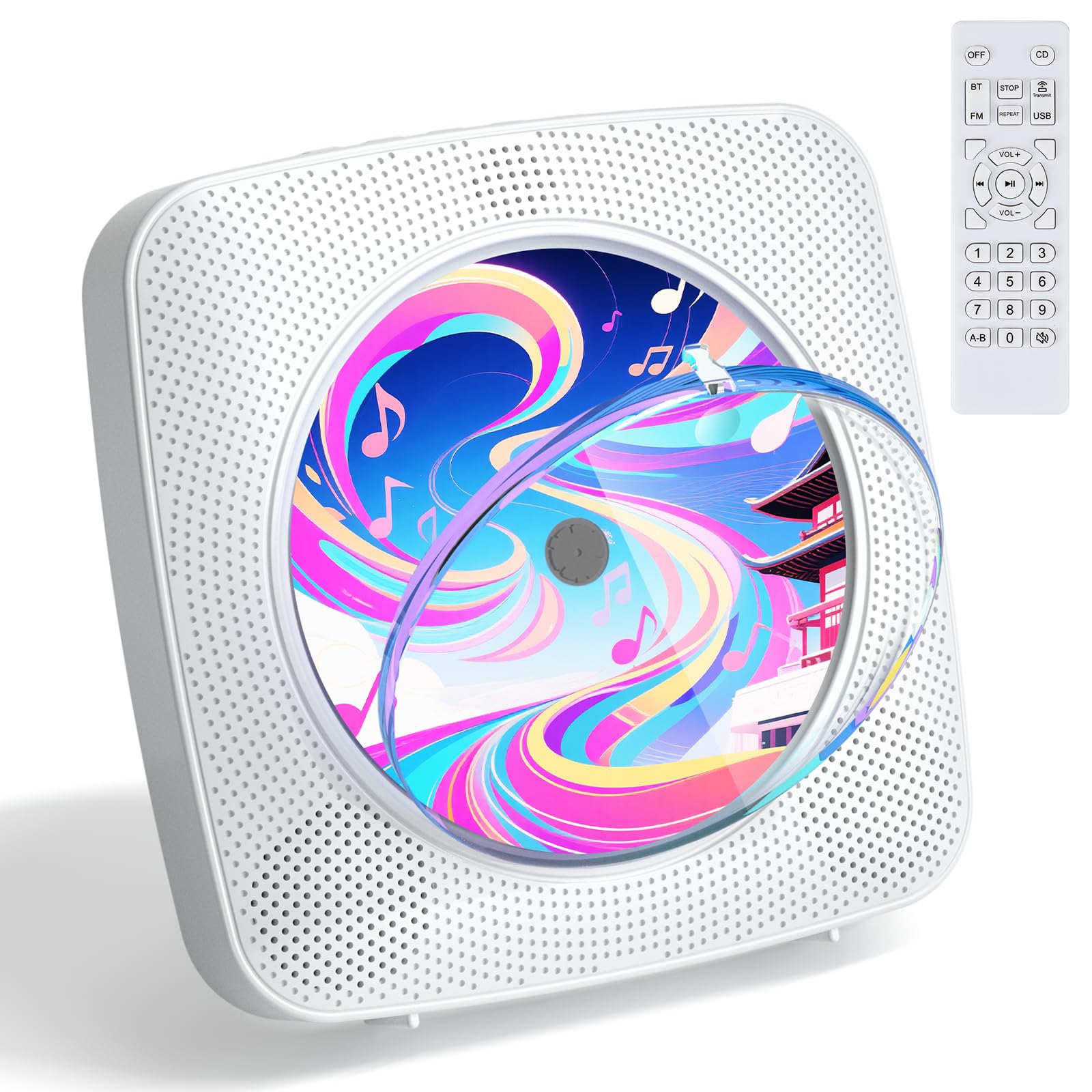 Amazon.co.jp: Kegaudio CDプレーヤー cdラジカセ Bluetooth 受信/送信