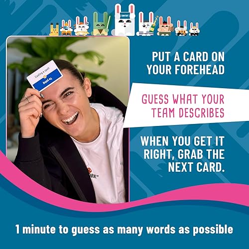 Miniatura 4 de SAVANA Bunny Hops! - Adivina, mime, canta!  Juego de fiesta galardonado para familias  4 a 16 jugadores  Juego para niños, adolescentes y adultos