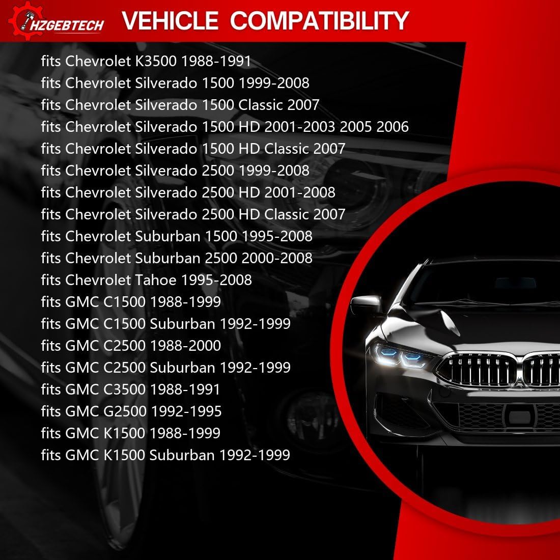 2X Rear Axle Wheel Seal Replacement fits Chevrolet Silverado 2500 HD 6.6L 2001 2002 2003 2004 2005 2006 2007 2008, fits GMC C1500 4.3L 1988 1989 1990 1991 1992 1993 1994 1995 1996 1997 1998