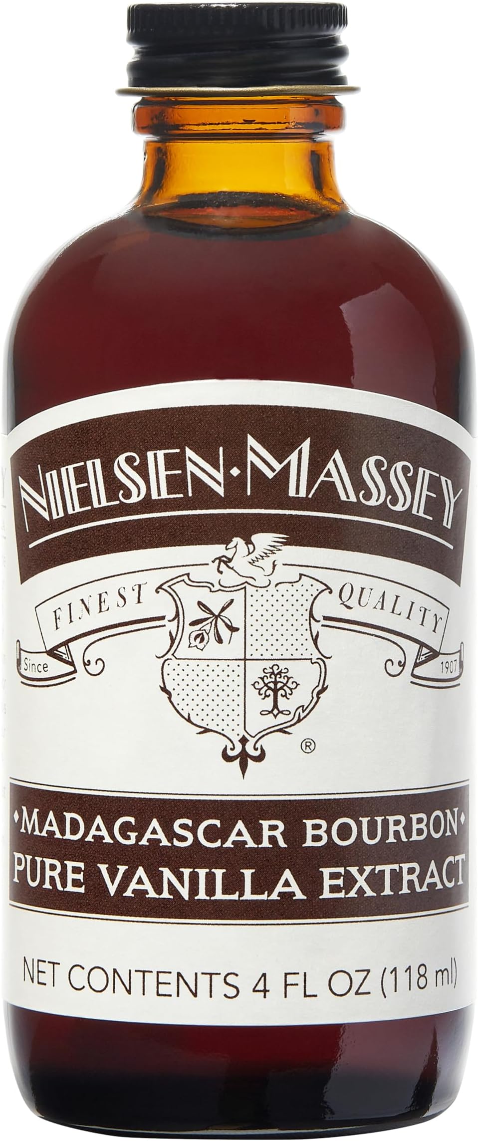 Nielsen-Massey Madagascar Bourbon Pure Vanilla Extract for Baking and Cooking, 4 Ounce Bottle