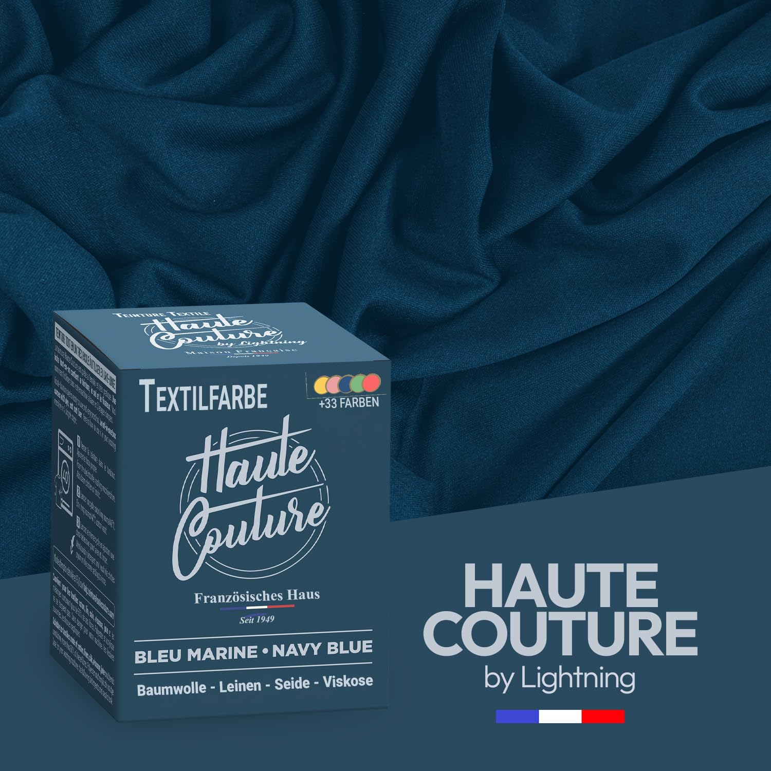 Haute Couture - Textilfarbe All-in-One - MarineBlau - 3x350g