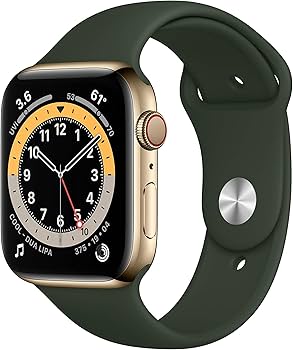 Amazon.com: Apple Watch Series 6 (GPS + Cellular, 44mm) - Gold